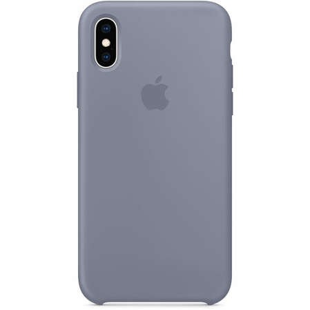 Чехол для Apple iPhone Xs Silicone Case Lavender Gray