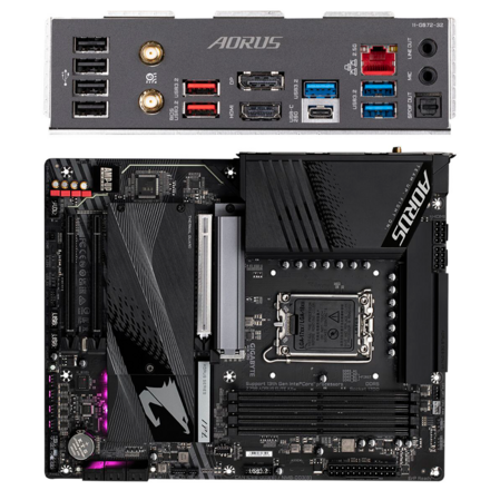 Материнская плата Gigabyte Z790 AORUS Elite Z790 Socket-1700 4xDDR5, 6xSATA3, RAID, 4xM.2, 3xPCI-E16x, 5xUSB3.2, 1xUSB3.2 Type C, DP, HDMI, 2.5Glan, ATX 