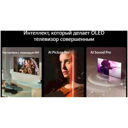 Телевизор 65" LG OLED65C4RLA.ARUG 2024 (4K UHD 3840x2160, Smart TV) темно-серый (EAC)