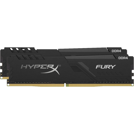 Модуль памяти DIMM 64Gb 2х32Gb DDR4 PC21300 2666MHz Kingston HyperX Fury Black CL16 (HX426C16FB3K2/64) 