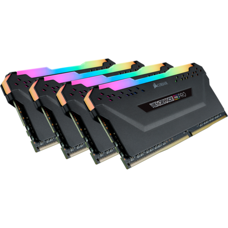 Модуль памяти DIMM 64Gb 4х16Gb DDR4 PC25600 3200MHz Corsair Vengeance RGB Pro Black Heat spreader, XMP (CMW64GX4M4C3200C16)