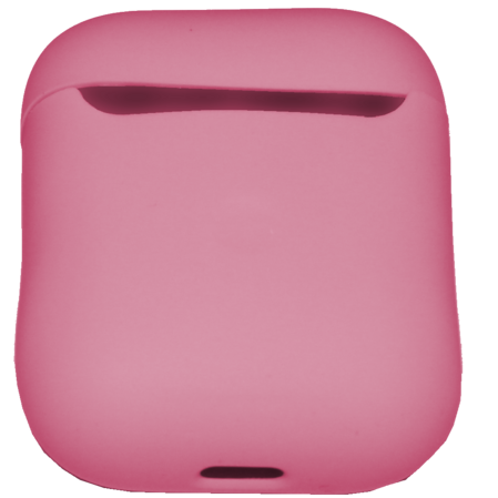 Чехол силиконовый Brosco для Apple AirPods 2 розовый