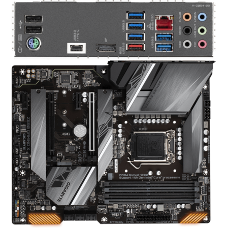Материнская плата Gigabyte Z590 Gaming X Z590 Socket-1200 4xDDR4, 6xSATA3, RAID, 3xM.2, 2xPCI-E16x, 6xUSB3.2, 1xUSB3.2 Type C, DP, 2.5Glan, ATX