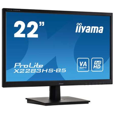 Монитор 22" Iiyama ProLite X2283HS-B5 VA 1920x1080 4ms HDMI, DisplayPort, VGA