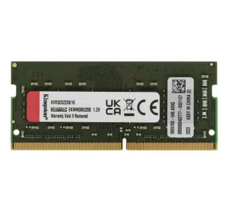 Модуль памяти SO-DIMM DDR4 16Gb PC25600 3200MHz Kingston (KVR32S22S8/16)