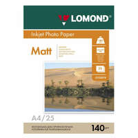 Фотобумага Lomond A4, 140гр, 25л белый матовое для струйной печати (0102073)