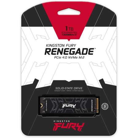 Внутренний SSD-накопитель 1000Gb Kingston Fury Renegade SFYRS/1000G M.2 2280 PCIe NVMe 4.0 x4