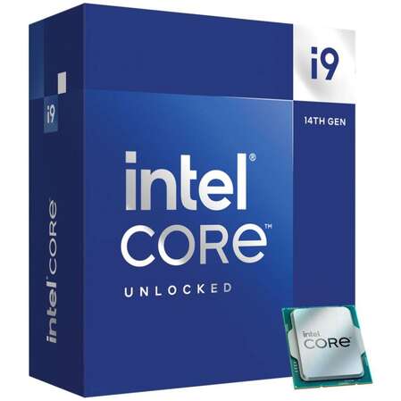 Процессор Intel Core i9-14900KF, 3.2ГГц, (Turbo 5.9ГГц), 24-ядерный, 36МБ, LGA1700, BOX
