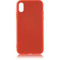 Чехол для Apple iPhone Xs Max Brosco Softrubber\Soft-touch, накладка, красный