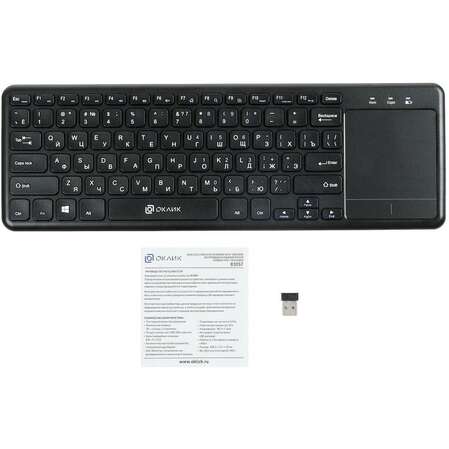 Клавиатура Oklick 830ST Wireless Black USB