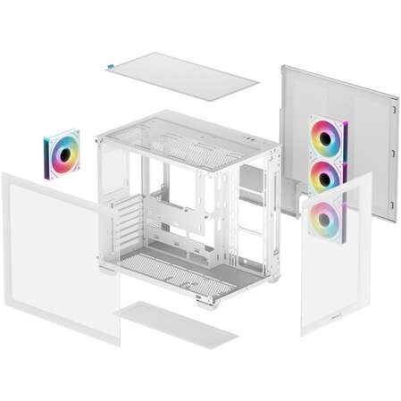 Корпус ATX Miditower Deepcool CG530 4F WH White
