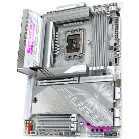 Материнская плата Gigabyte Z890 AORUS Elite X Ice Z890 Soc-1851 4xDDR5, 4xSATA3, RAID, 5хM.2, 3xPCI-E16x, 6xUSB3.2, 1xUSB3.2 Type C, DP, WiFi, 2.5Glan, ATX