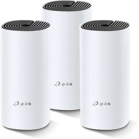 Беспроводной маршрутизатор TP-LINK Whole-Home Mesh Deco M4 AC1200 Wi-Fi System, Qualcomm CPU, 867Mbps at 5GHz+300Mbps at 2.4GHz, 2 Gigabit Ports (3-pack)