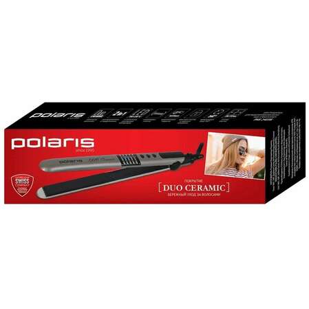 Выпрямитель для волос Polaris PHS 2405K, серый/черный