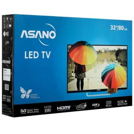 Телевизор 32" Asano 32LF1130S (FullHD 1920x1080) черный 