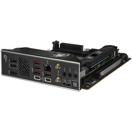 Материнская плата ASUS ROG Strix B650E-I Gaming WiFi B650 Socket AM5 2xDDR5, 2xSATA3, RAID, 2xM.2, 1xPCI-E16x, 4xUSB3.2, 2xUSB3.2 Type C, HDMI, Wi-Fi, 2.5Glan, mini-ITX