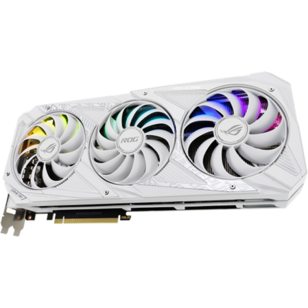 Видеокарта ASUS GeForce RTX 3080 10240Mb, Strix White V2 O10G (ROG-Strix-RTX3080-O10G-White-V2) 2xHDMI, 3xDP, Ret