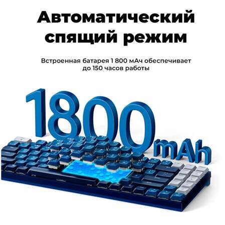 Клавиатура беспроводная Ugreen KU102 (15228) Blue