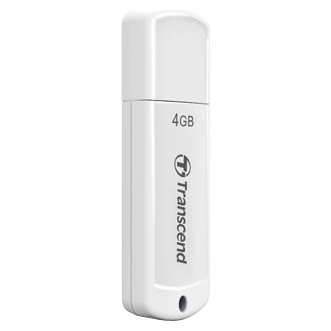 USB Flash накопитель 4GB Transcend JetFlash 370 (TS4GJF370) USB 2.0 Белый