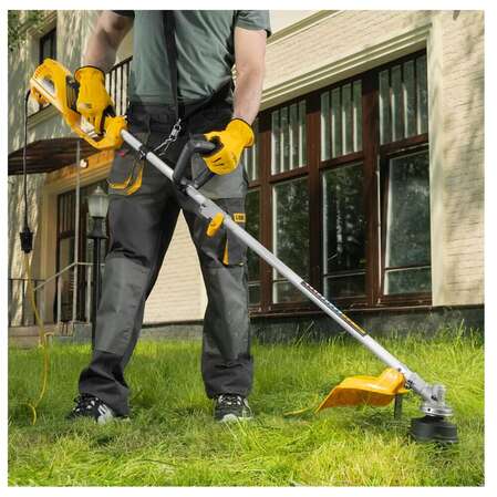 Электрический триммер Denzel TE-1200, 1200 Вт, 380 мм, катушка, диск, разборная штанга 96611