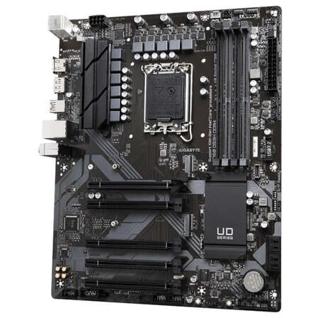 Материнская плата Gigabyte B760 DS3H DDR4 B760 Socket-1700 4xDDR4, 4xSATA3, RAID, 2xM.2, 5xPCI-E16x, 1xUSB3.2, 1xUSB3.2 Type C, DP, HDMI, Glan, ATX