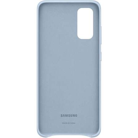 Чехол для Samsung Galaxy S20 SM-G980 Leather Cover голубой