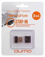 USB Flash накопитель 8GB Qumo Nano (QM8GUD-NANO-B) USB 2.0 черный
