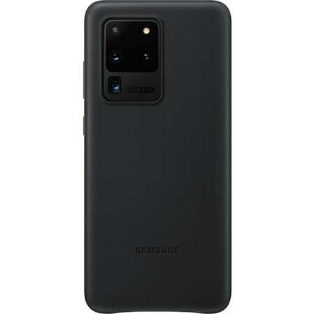 Чехол для Samsung Galaxy S20 Ultra SM-G988 Leather Cover черный