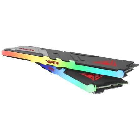 Модуль памяти DIMM 64Gb 2х32Gb DDR5 PC41600 5200MHz Patriot Memory Venom RGB Black (PVVR564G520C40K)