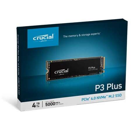 Внутренний SSD-накопитель 4000Gb Crucial P3 Plus (CT4000P3PSSD8) M.2 2280 PCIe NVMe 4.0 x4