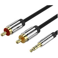 Кабель Jack (3.5mm) (M) - 2*RCA 1.5m Vention (P550AC150-S)