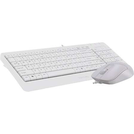 Клавиатура+мышь A4Tech F1512 White