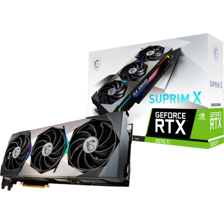 Видеокарта MSI GeForce RTX 3070 Ti 8192Mb, Suprim X 8G (RTX 3070 Ti Suprim X 8G) 1xHDMI, 3xDP, Ret