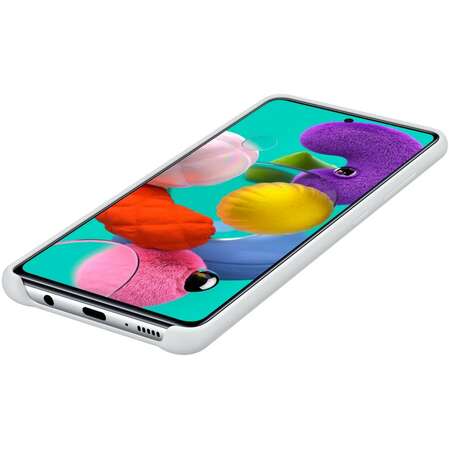 Чехол для Samsung Galaxy A51 SM-A515 Silicone Cover белый