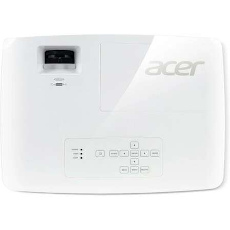 Проектор ACER X1125i (DLP, SVGA 800x600,3600Lm, 20000:1, +2xНDMI, UHP, USB, Wi-Fi, 1x2W speaker, 3D Ready, lamp 5000hrs, WHITE, 2.6kg)