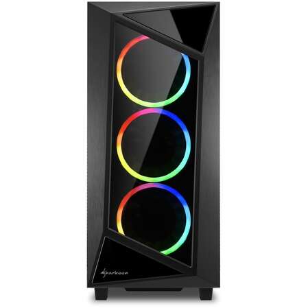 Корпус ATX Miditower Sharkoon REV200 Tempered Glass RGB Led Black