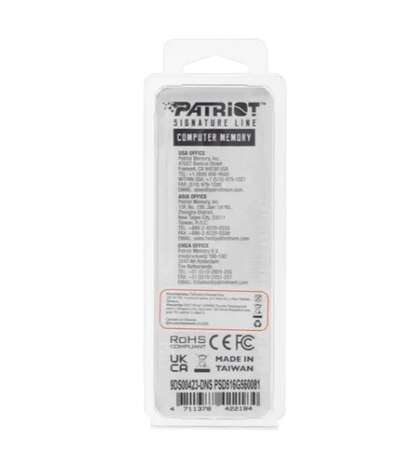 Модуль памяти DIMM 16Gb DDR5 PC44800 5600MHz Patriot Memory (PSD516G560081)