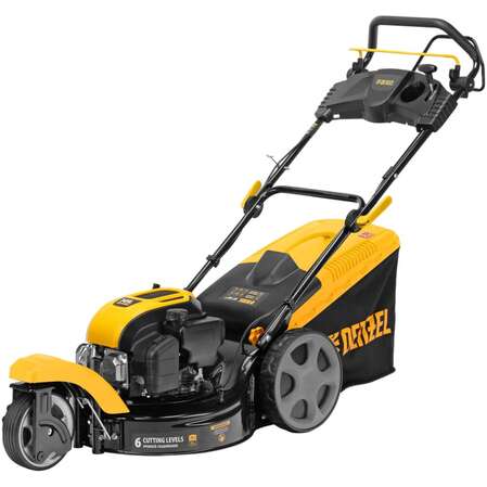 Бензиновая газонокосилка Denzel GLT-460SP-T, Trike 149 см3, 46 см, привод, панель, 60л 58810