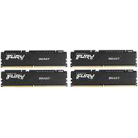 Модуль памяти DIMM 128Gb 4х32Gb DDR5 PC41600 5200MHz Kingston Fury Beast RGB Black (KF552C40BBAK4-128)