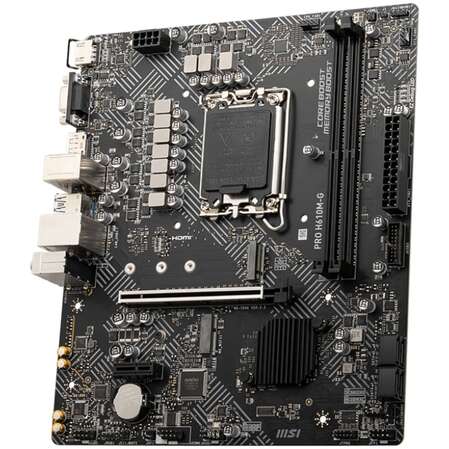 Материнская плата MSI Pro H610M-G H610 Socket-1700 2xDDR5, 4xSATA3, 1xM.2, 1xPCI-E16x, 2xUSB3.2, D-Sub, DP, HDMI, Glan, mATX