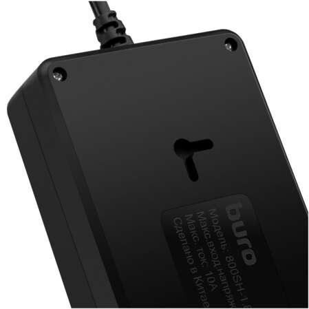 Сетевой фильтр BURO 800SH-3-B 8 розеток 3м черный