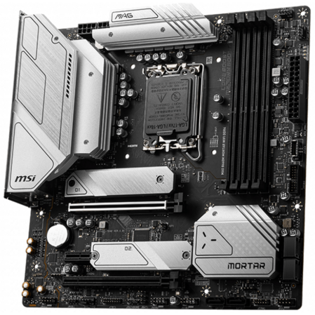 Материнская плата MSI MAG B660M Mortar WiFi DDR4 B660 Socket-1700 4xDDR4, 6xSATA3, RAID, 2xM.2, 2xPCI-E16x, 3xUSB3.2, 1xUSB3.2 Type C, DP, HDMI, WiFi, 2.5Glan, mATX
