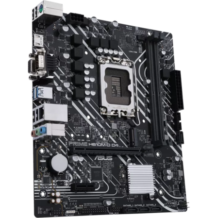 Материнская плата ASUS Prime H610M-D D4 H610 Socket-1700 2xDDR4, 4xSATA3, 1xM.2, 1xPCI-E16x, 2xUSB3.2, 1xCOM, D-Sub, HDMI, Glan, mATX