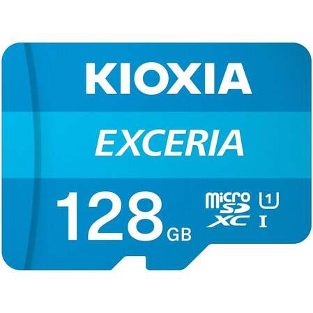 Карта памяти Micro SecureDigital 128Gb Kioxia Exceria G2 SDXC class 10 (LMEX1L128GG2) + SD адаптер