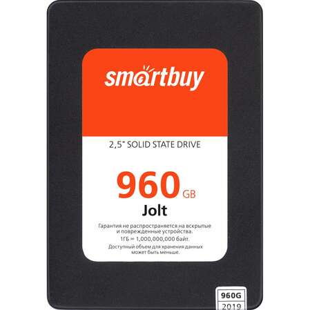 Внутренний SSD-накопитель 960Gb Smartbuy Jolt SB960GB-JLT-25SAT3 SATA3 2.5" 
