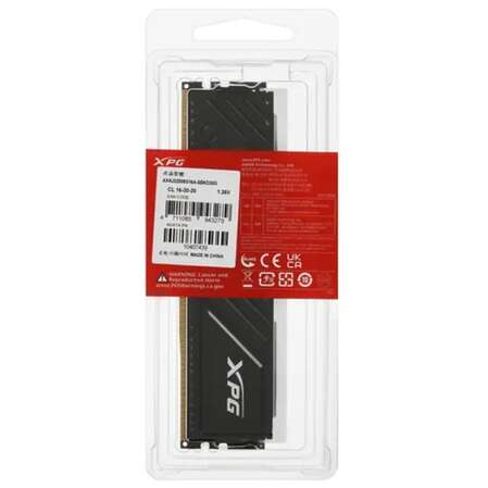 Модуль памяти DIMM 8Gb DDR4 PC25600 3200MHz ADATA XPG Gammix D35G RGB Black (AX4U32008G16A-SBKD35G)