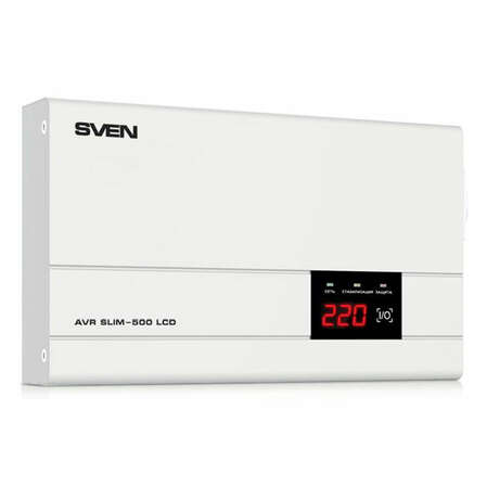Стабилизатор SVEN AVR SLIM 500 LCD