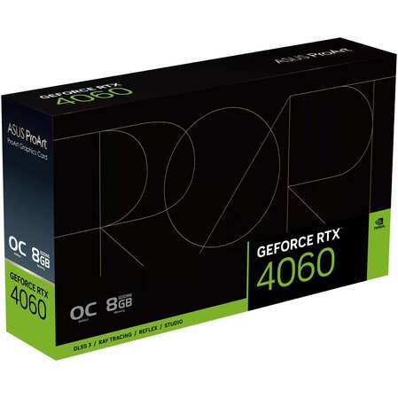 Видеокарта ASUS GeForce RTX 4060 8192Mb, ProArt OС 8G (ProArt-RTX4060-O8G) 1xHDMI, 3xDP, Ret