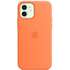 Чехол для Apple iPhone 12\12 Pro Silicone Case with MagSafe Kumquat