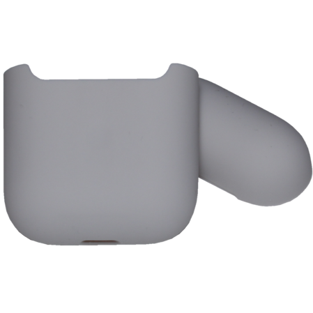 Чехол силиконовый Brosco для Apple AirPods 2 серый